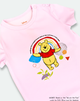 Short-Sleeve Onesie - Pink Rainbow Pooh