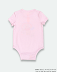 Short-Sleeve Onesie - Pink Rainbow Pooh