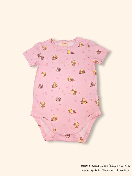 Short-Sleeve Onesie - Pink Harvest Pooh