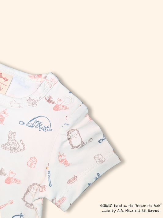 Short-Sleeve Onesie - Picnic With Pooh