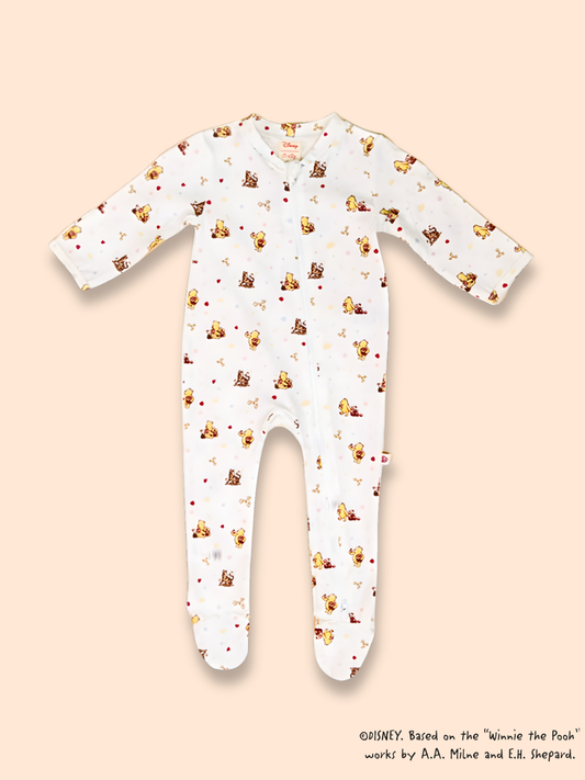 Sleepsuit - White Harvest Pooh