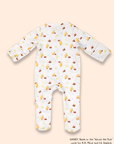 Sleepsuit - Blue Trains Pooh