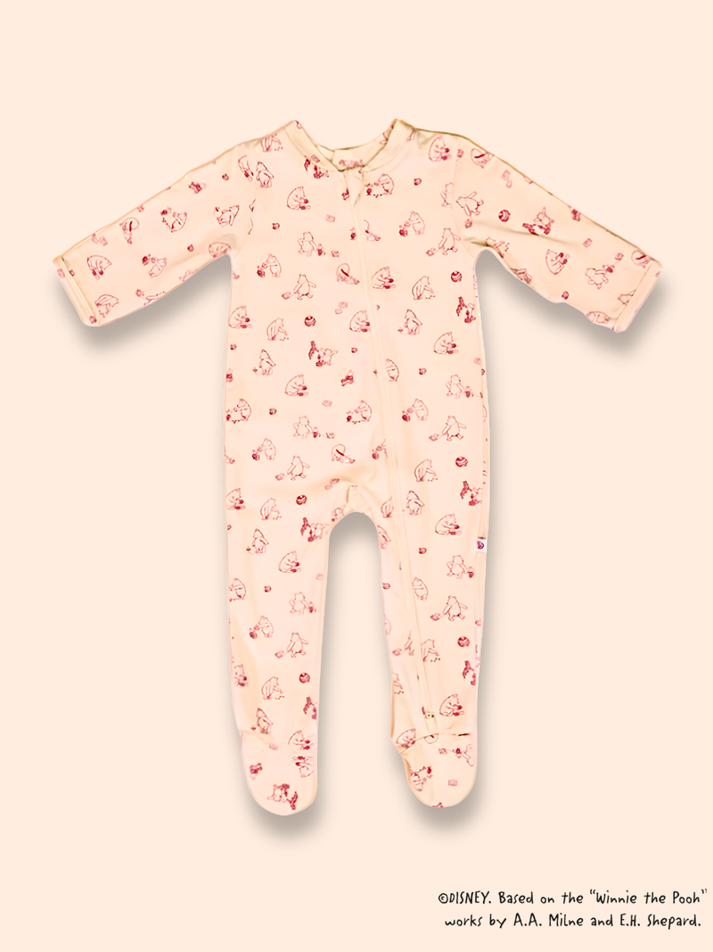 Sleepsuit - Fuchsia Playtime Pooh