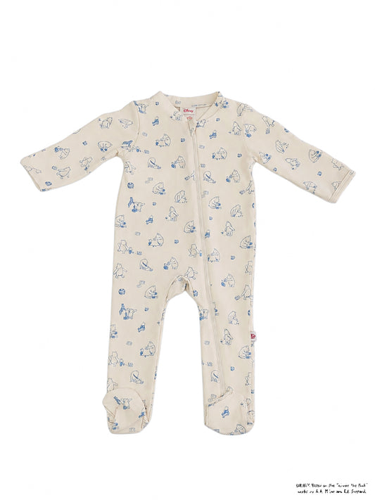 Sleepsuit - Blue Playtime Pooh