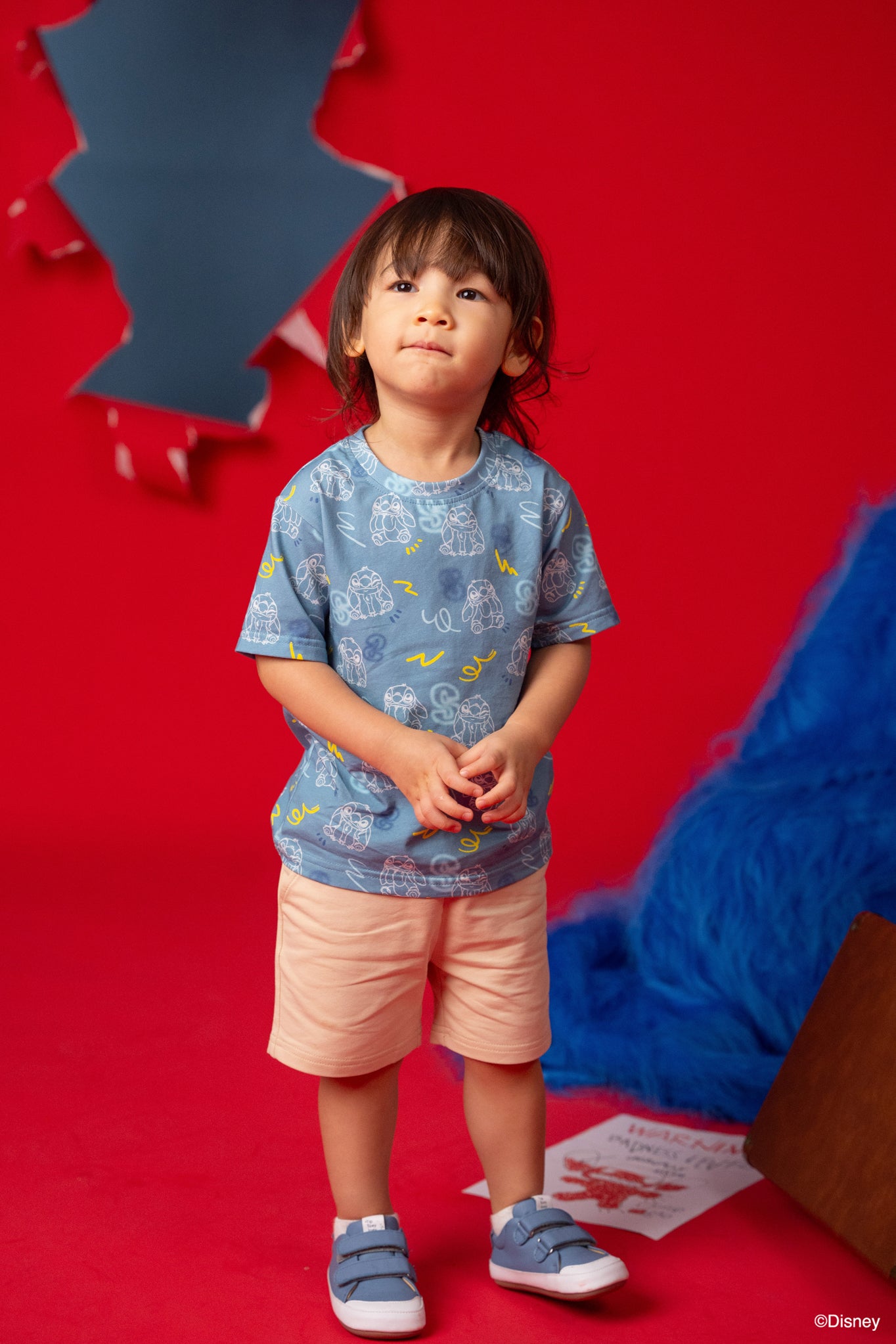 Blue Stitch Graffiti Tee