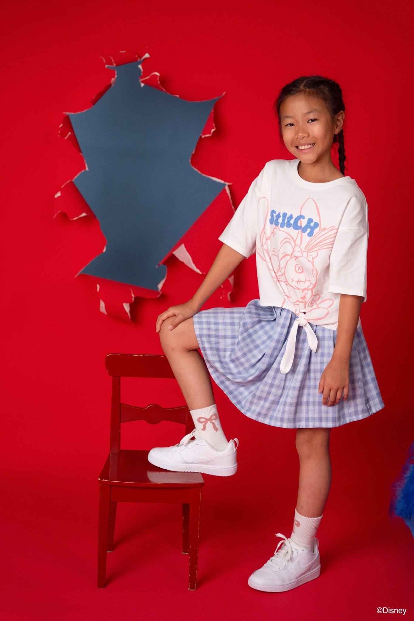 Tie-Front Crop Tee - Stitch And Scrump