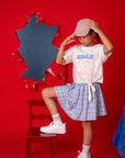 Tie-Front Crop Tee - Stitch And Scrump