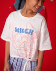 Tie-Front Crop Tee - Stitch And Scrump