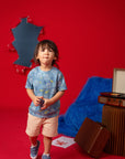 Blue Stitch Graffiti Tee
