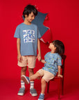Blue Stitch Graffiti Tee