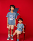 Blue Stitch Graffiti Tee