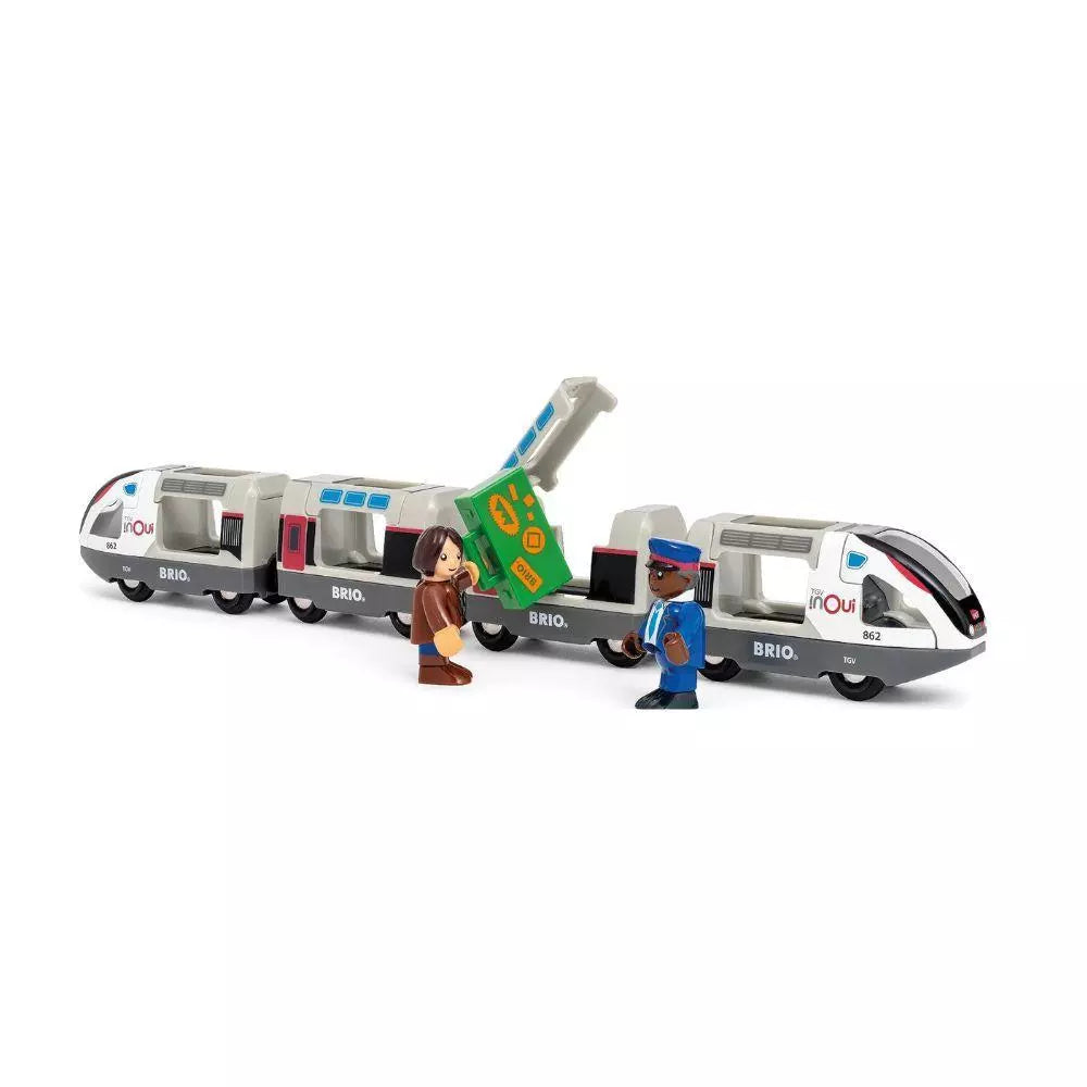 TGV High-Speed Train (Trains of the world) people loading luggage onto train