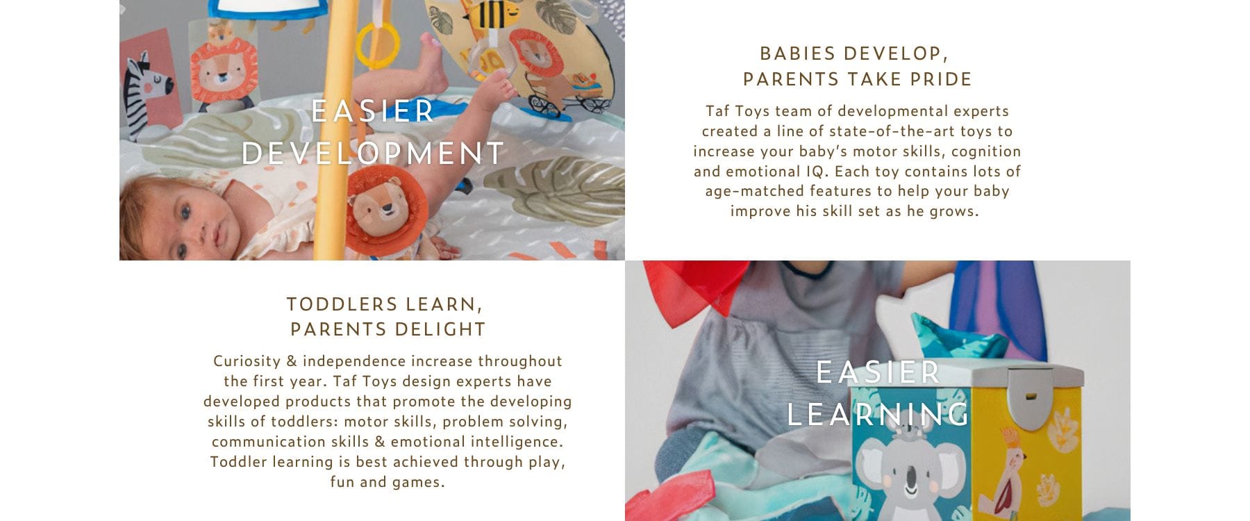 Taf Toys Safari Ltd toys for easier development and learning.
