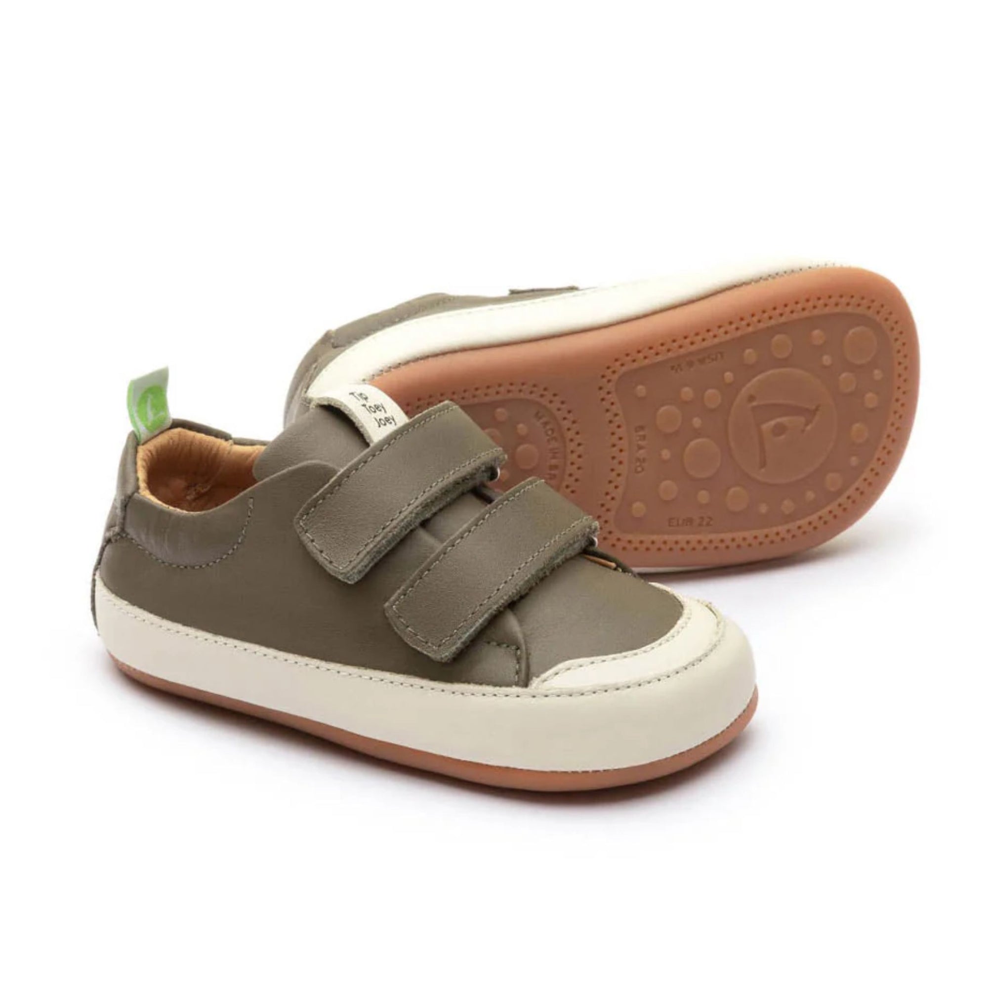 Tip Toey Joey Bossy Sneakers - Mineral Green / Tapioca