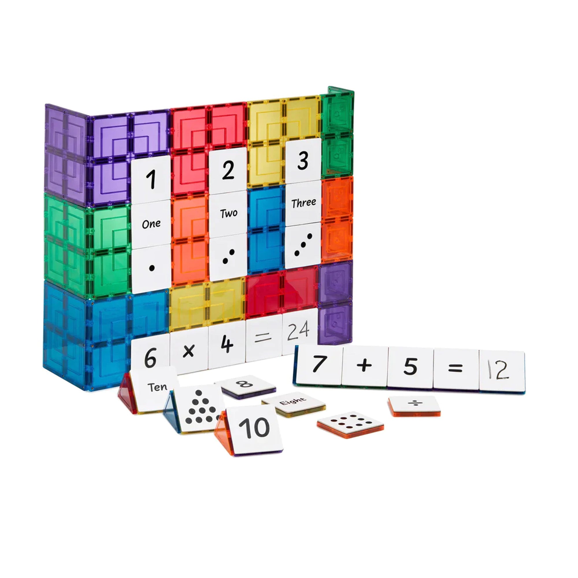 Magnetic Tile Topper - Numeracy Pack 40 pieces | Learn and Grow | The Elly Store