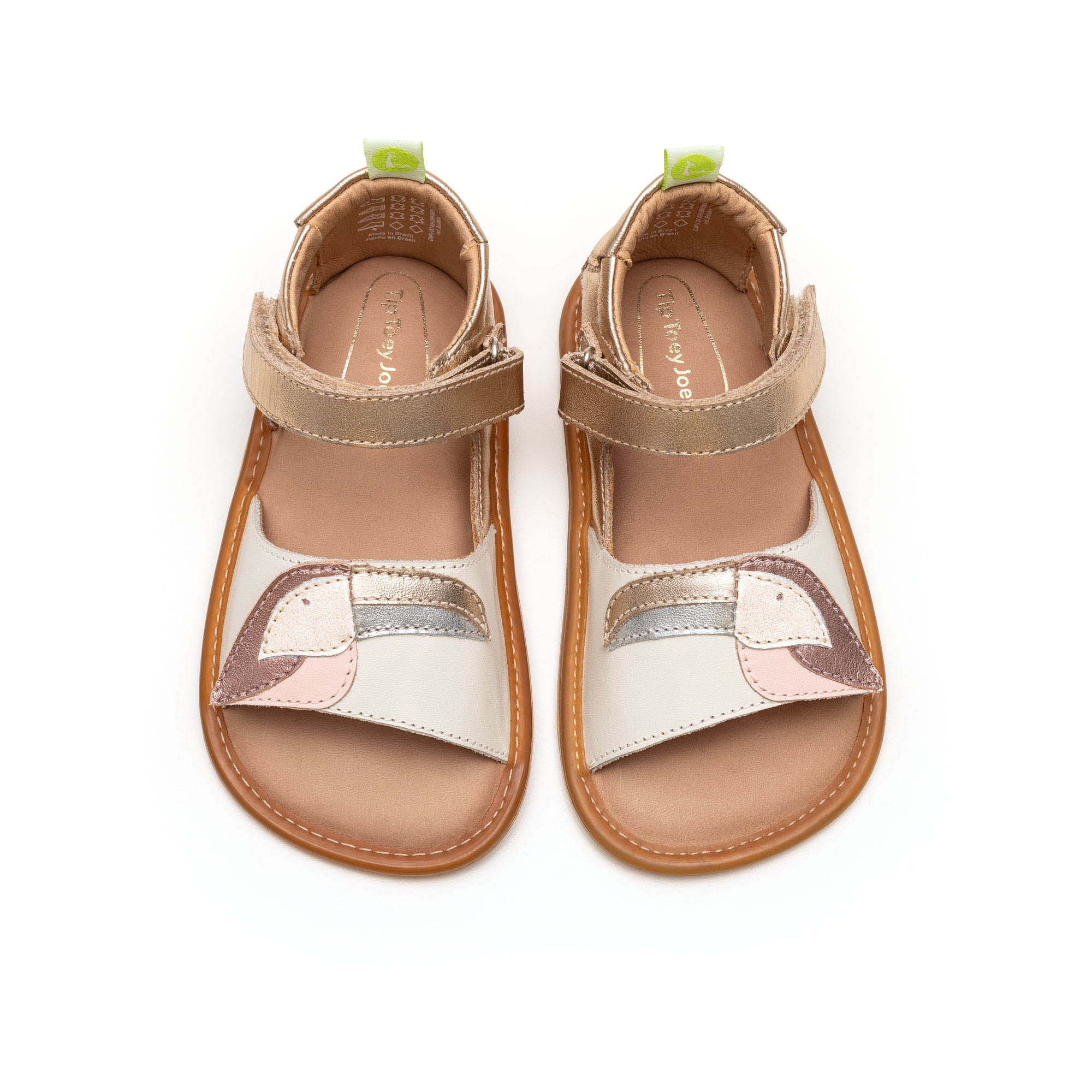 Toucan Sandal Metallic Salmon White Dream