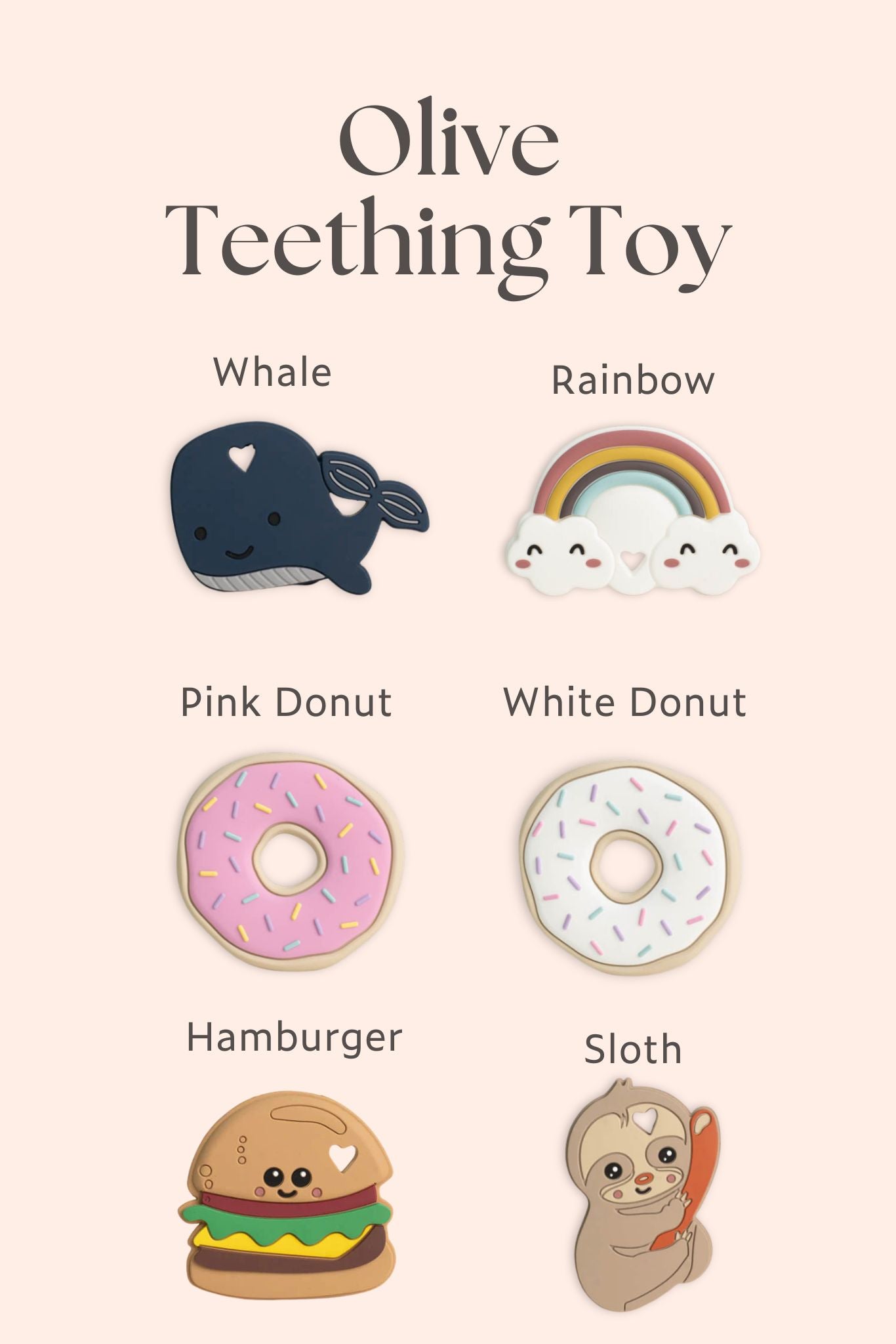 Olive - Teething toy | Personalisable Gift Set