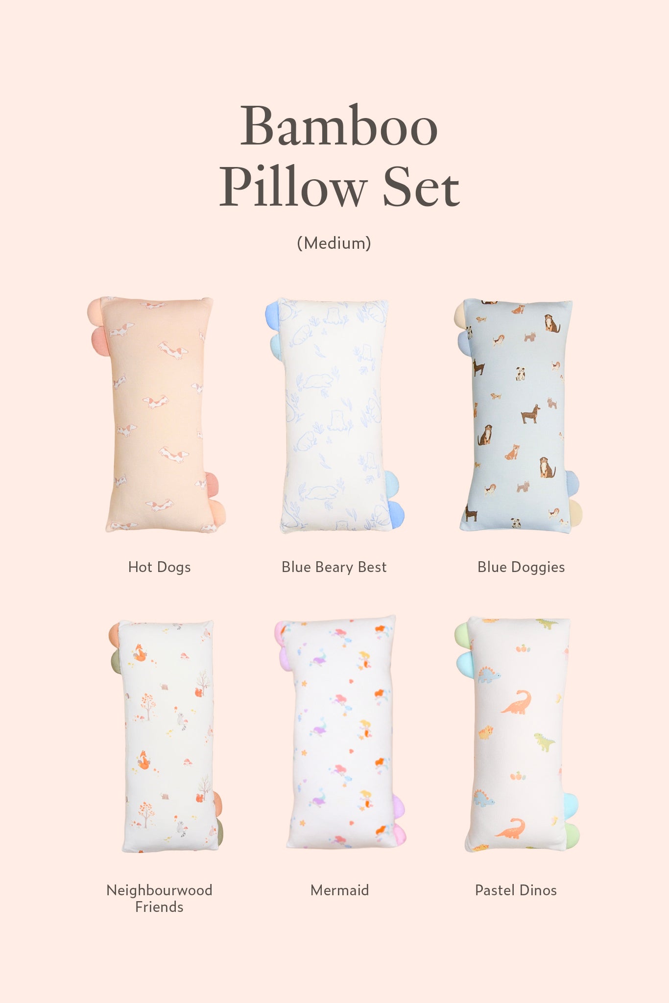 Bedtime Essentials Gift Set - Medium Bamboo Pillow Set