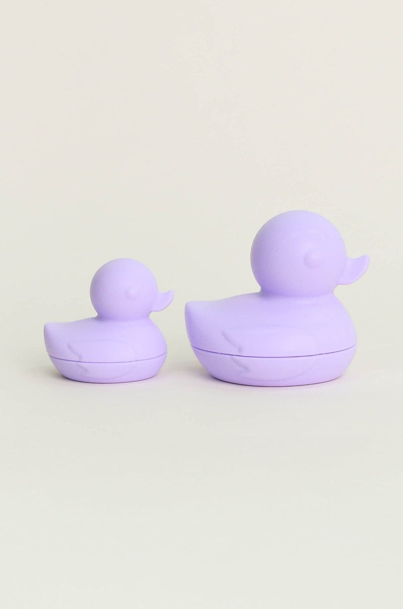 Olive | Silicone Ducky Bath Toy - Lilac Set of 2 | The Elly Store