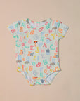 Wrap Onesie - Crayon Animals