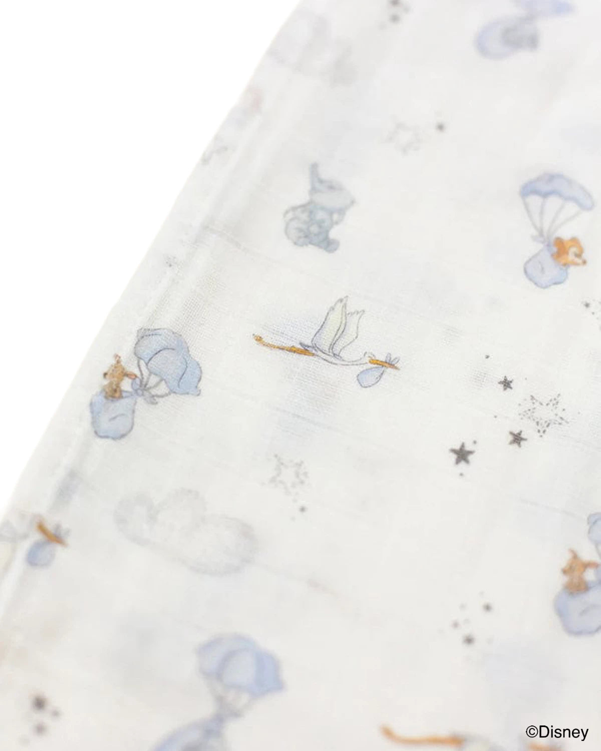 Disney x elly Organic Cotton Swaddle - Baby Dumbo - close up 