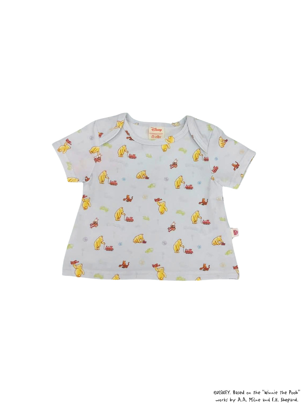 Baby Tee - Blue Trains and Classic Pooh
