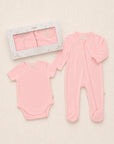 bamboo 2 piece set pink