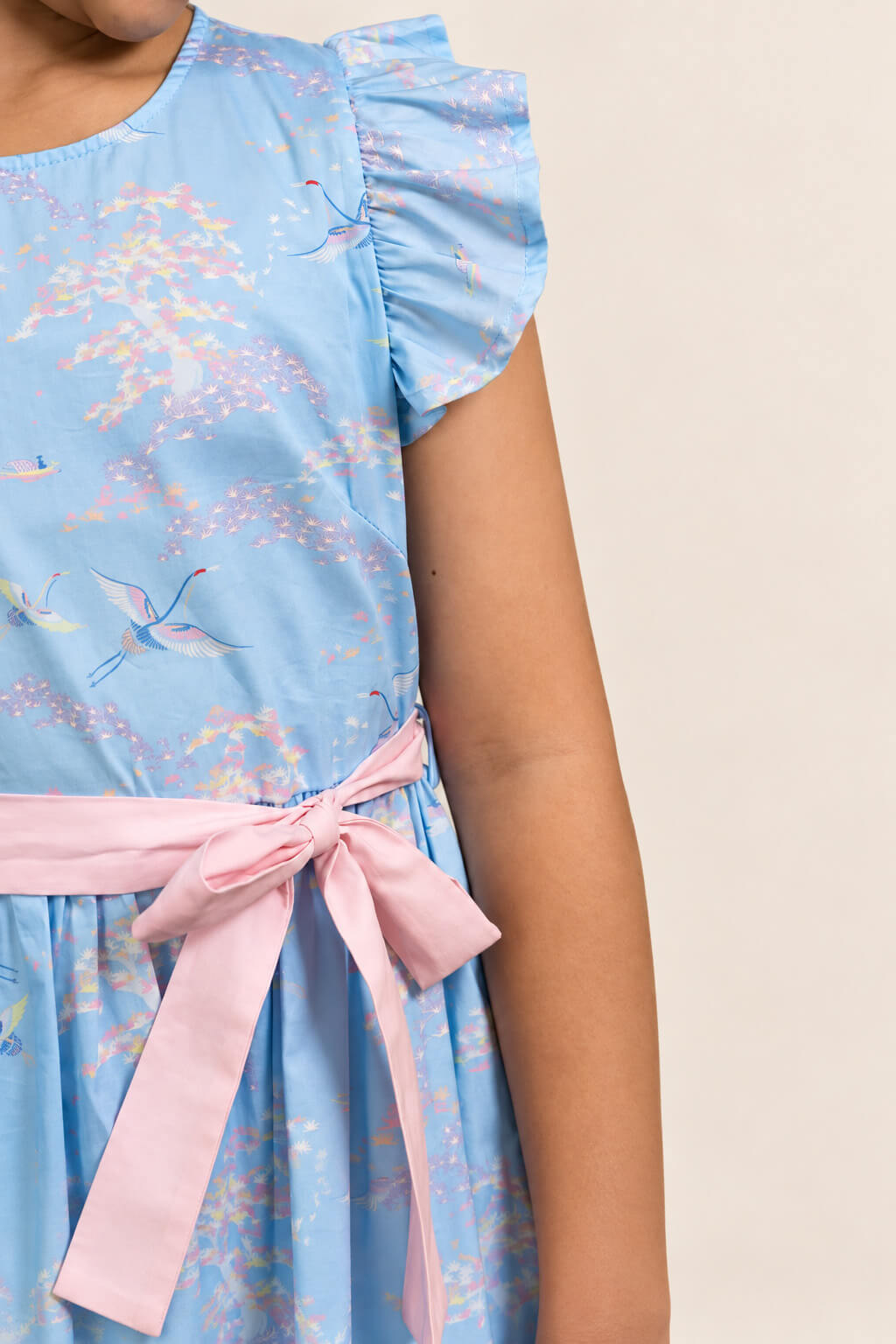 Blair Dress - Blue Cranes