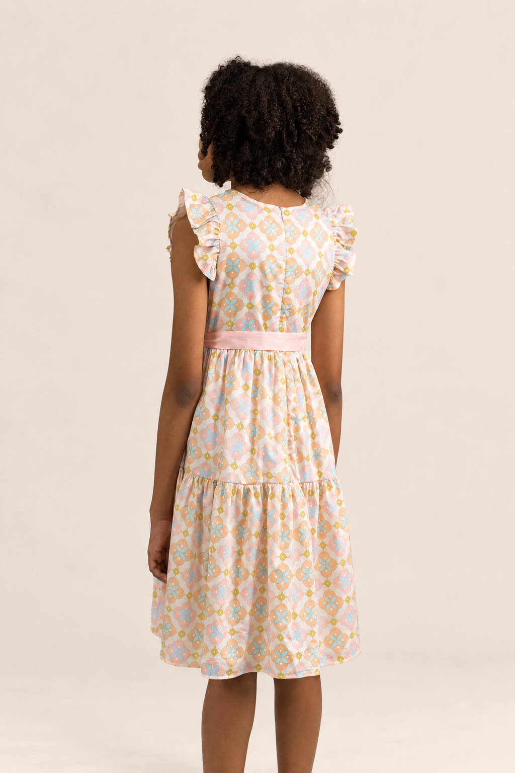 Blair Dress - Cream Lucky Coins