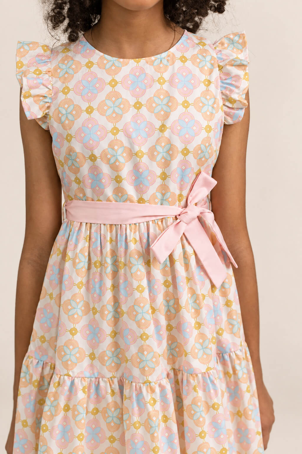 Blair Dress - Cream Lucky Coins