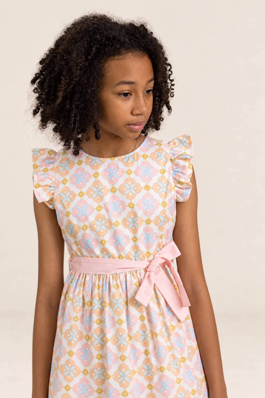 Blair Dress - Cream Lucky Coins