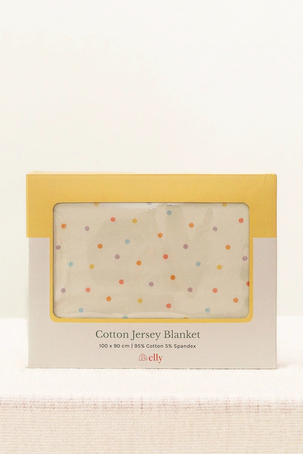 Jersey Blanket - Pastel Polka Dots box
