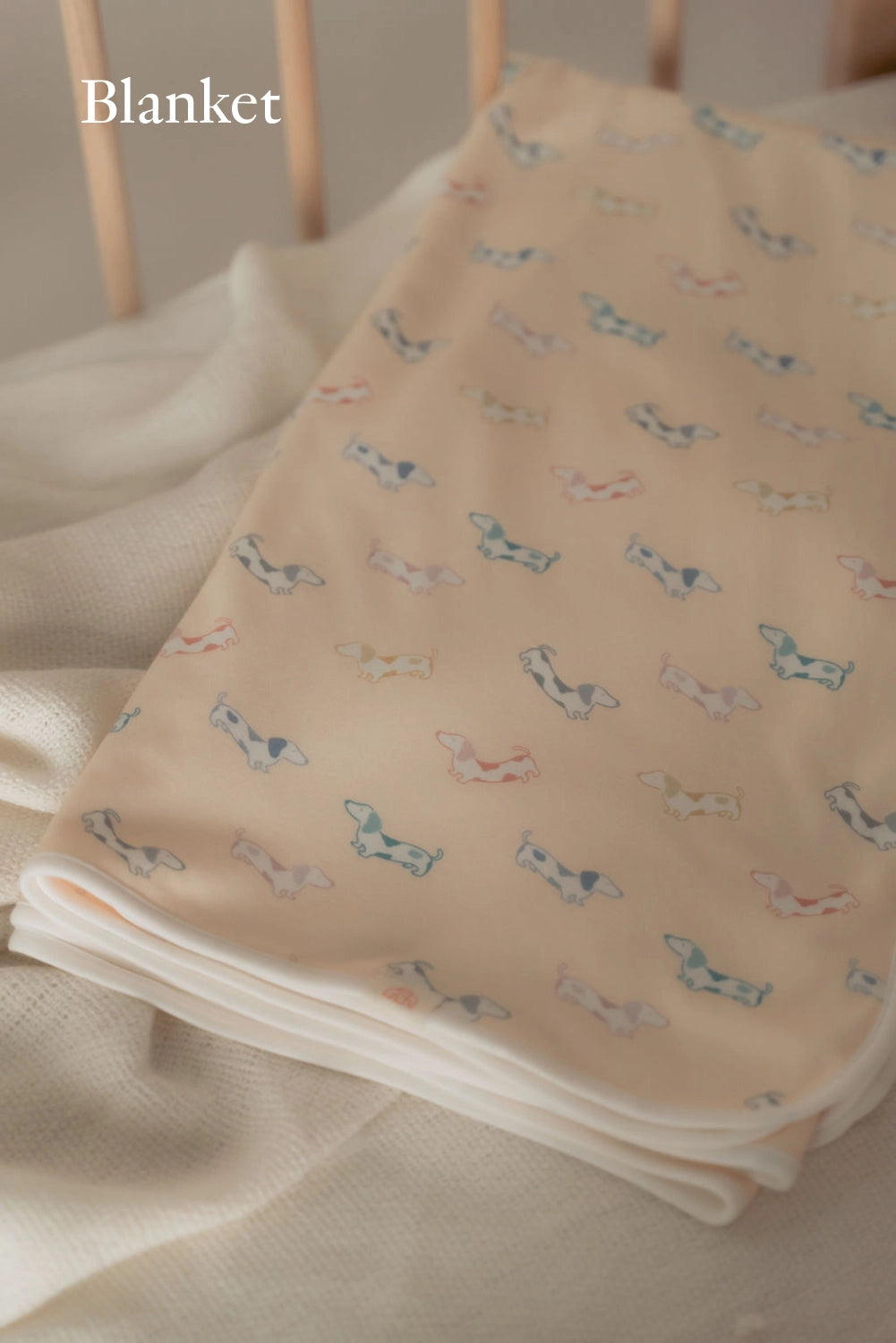 Bamboo Jersey Blanket- Rainbow Hot Dogs