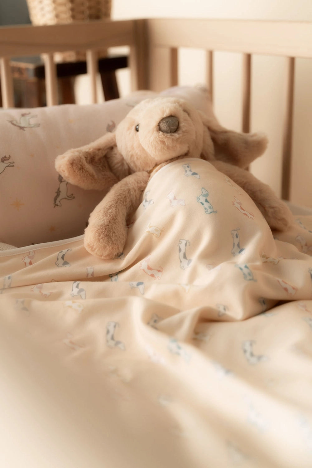 Bamboo Jersey Blanket- Rainbow Hot Dogs
