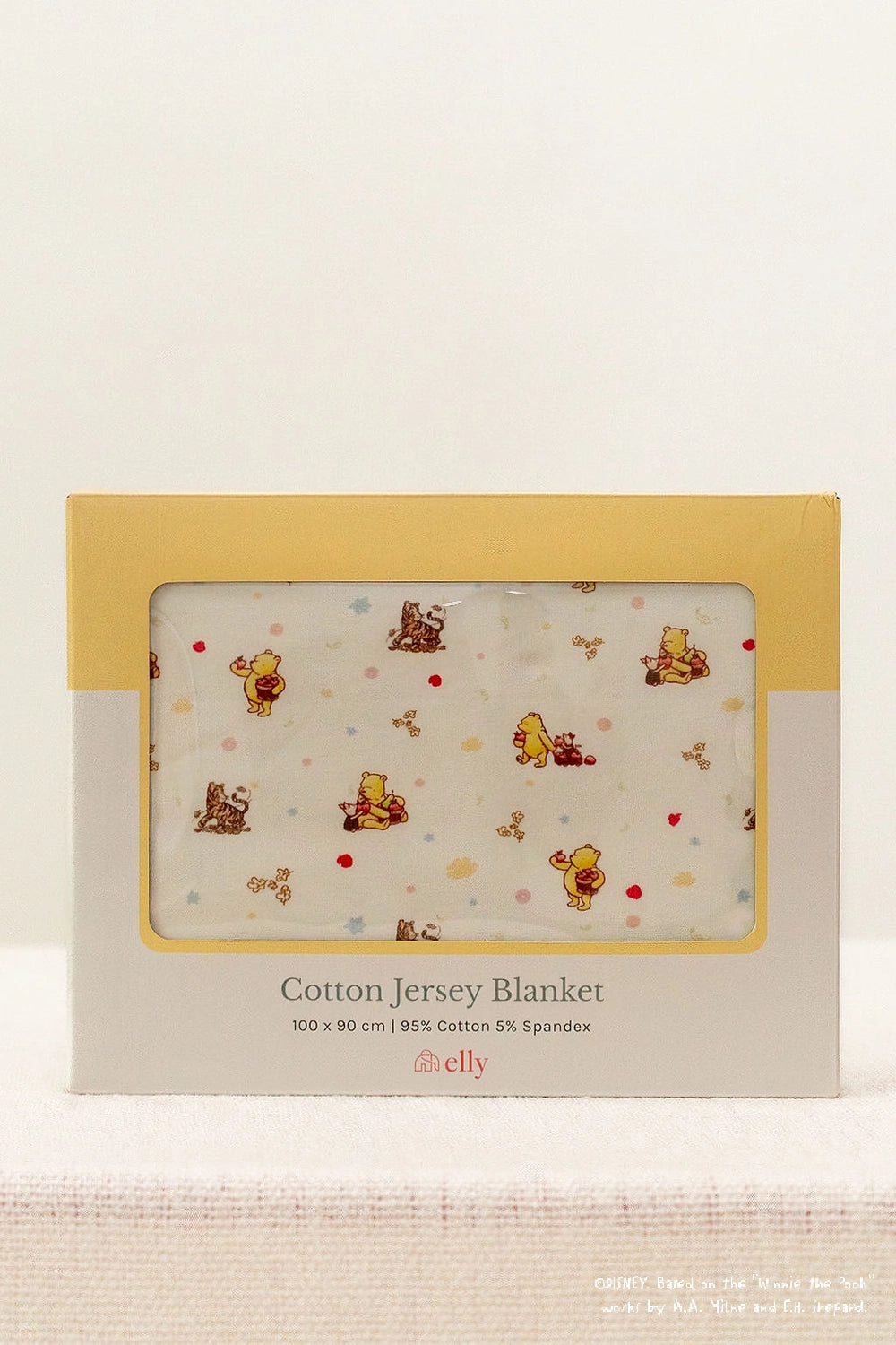 Jersey Blanket - White Harvest Pooh packaging