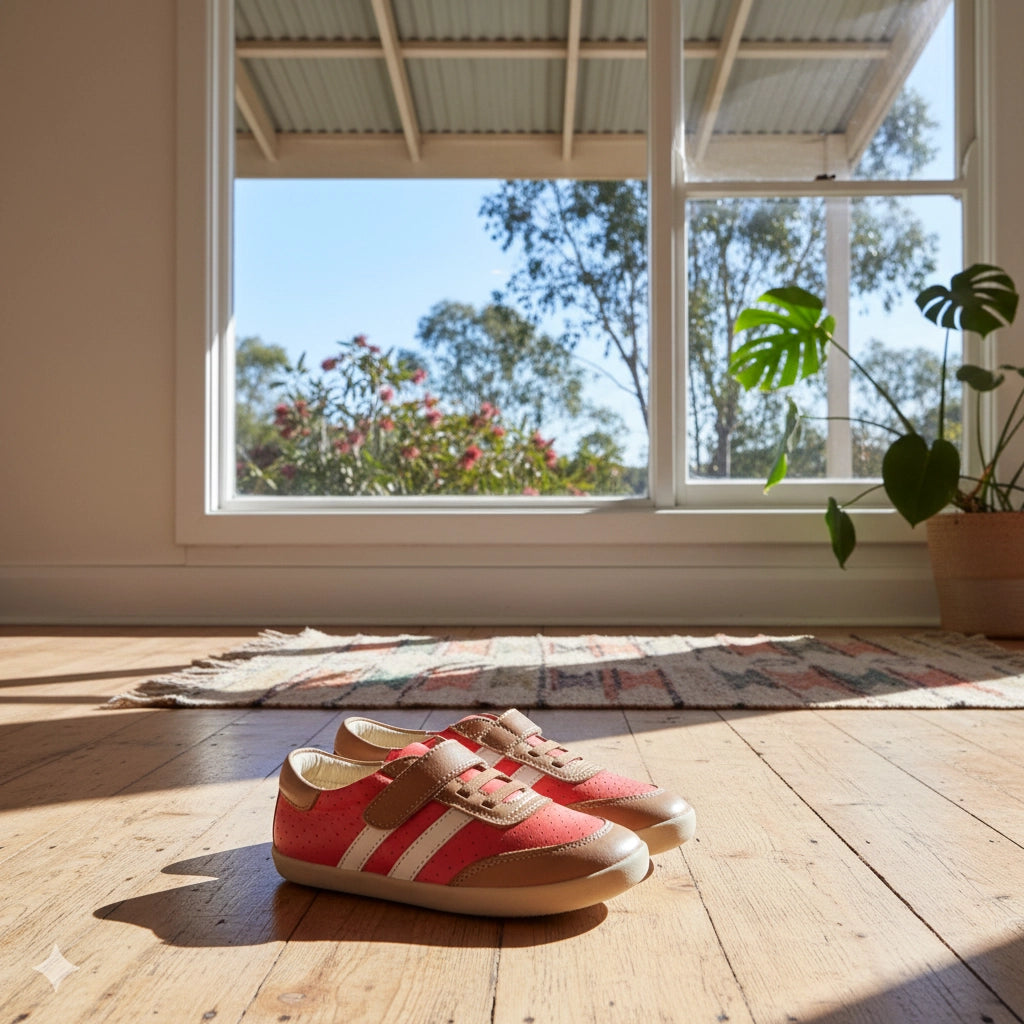 Old Soles Cam Shoe -  Bright Red / Tan