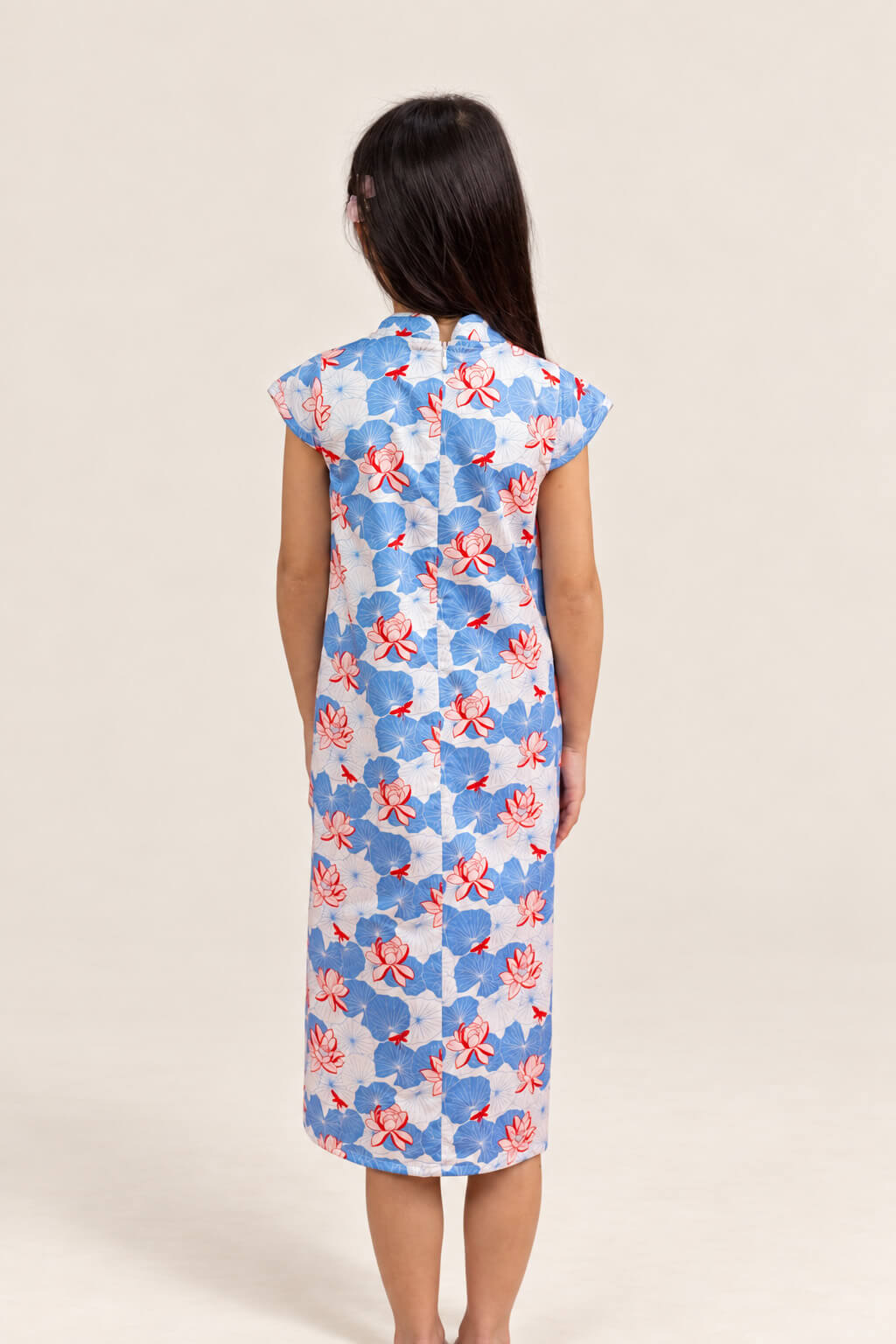 Cheongsam - Blue Lotus