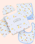 Classic blue trains pooh gift set