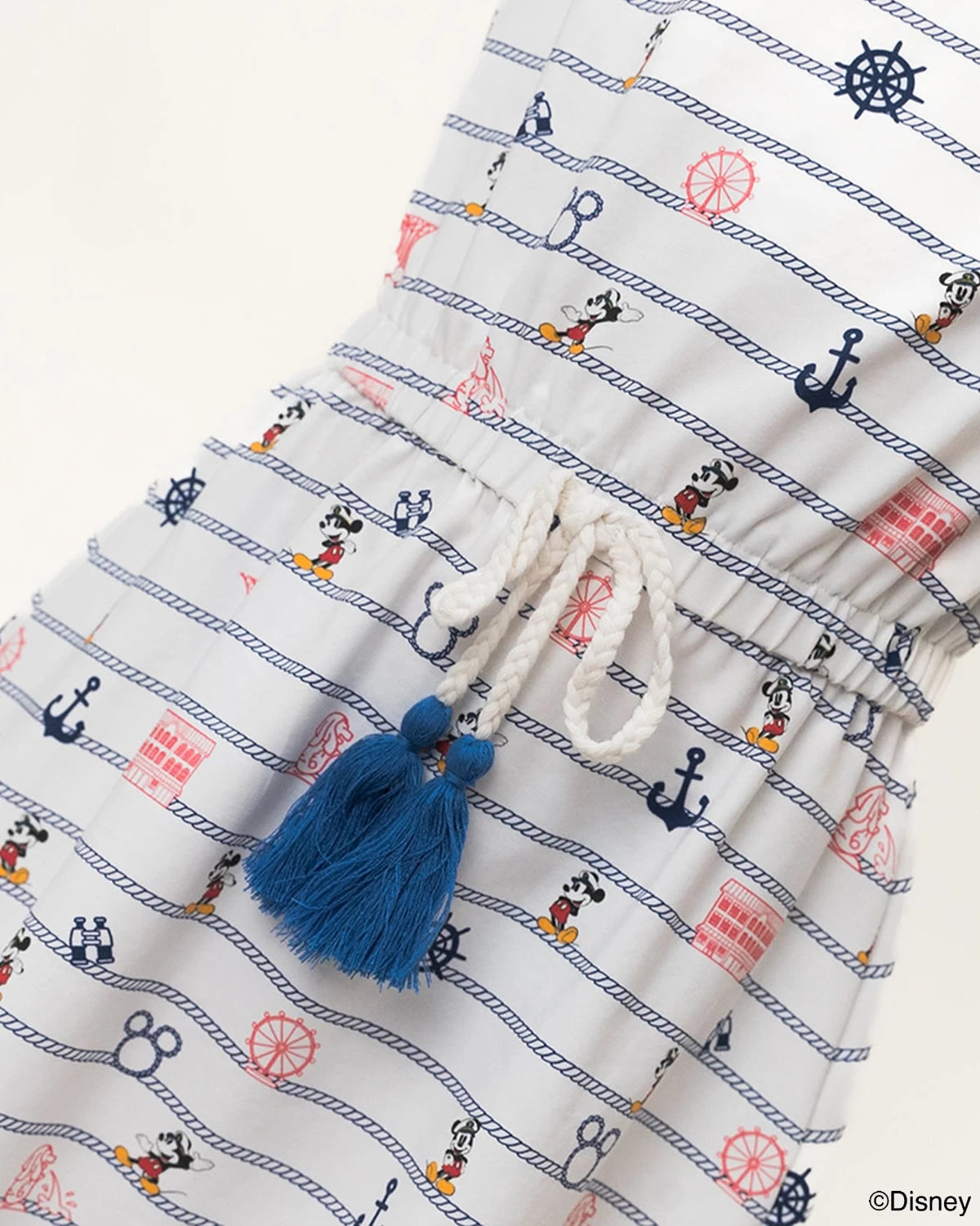 close up of hayley dress nautical dress 