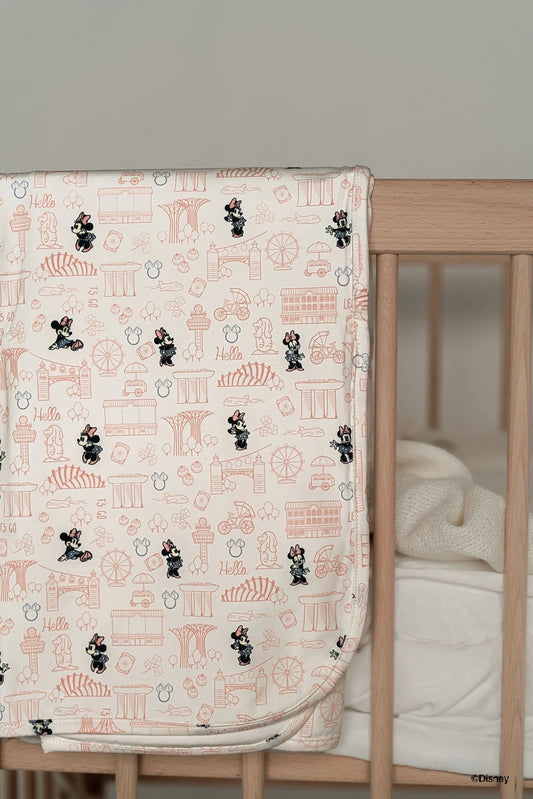 Jersey Blanket - Pink Hello Minnie