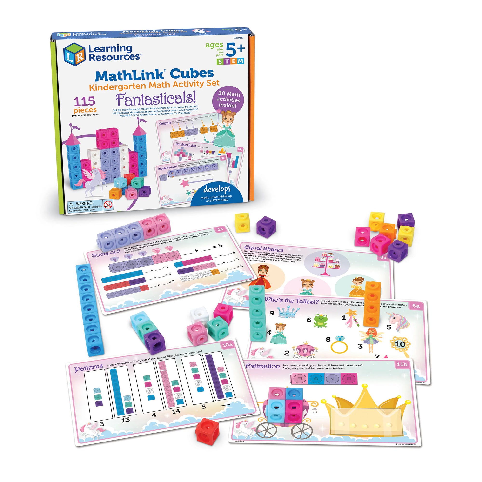 MathLink® Cubes Kindergarten Math Activity Set: Fantasticals