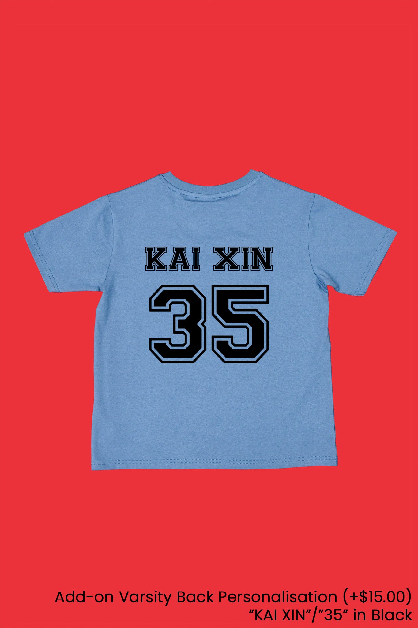 Moody Stitch Tee | Varsity Personalisation