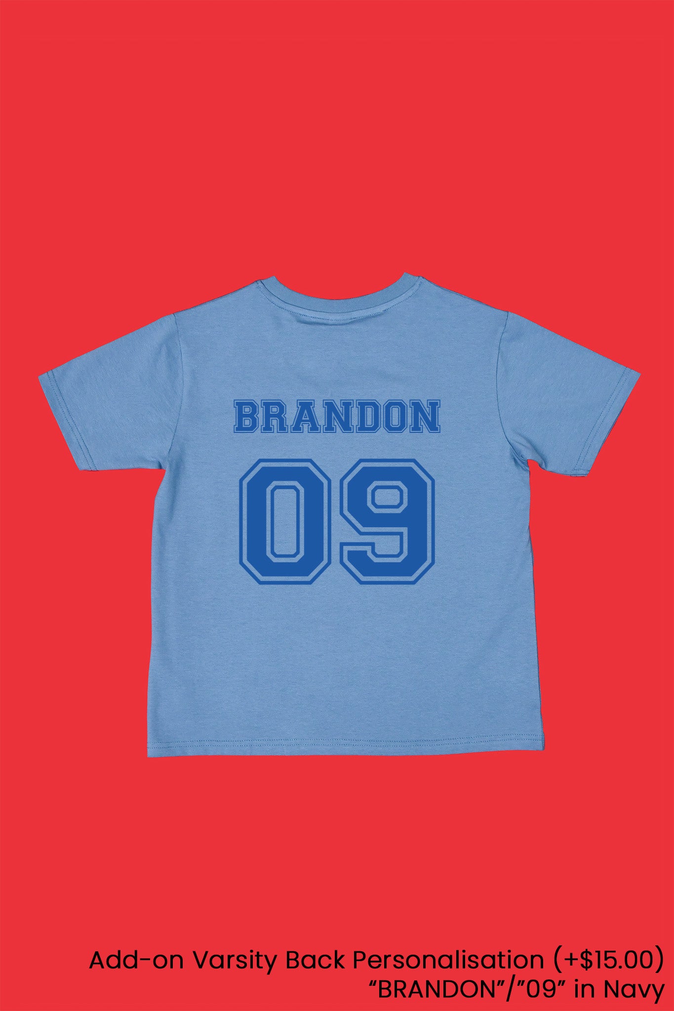 Moody Stitch Tee | Varsity Personalisation