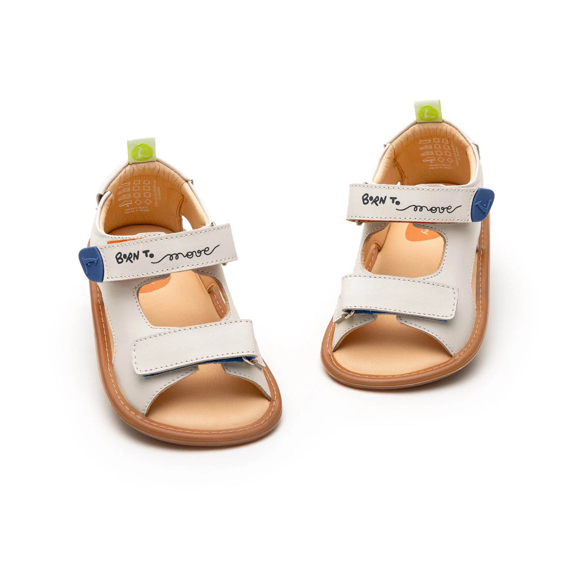 Tip Toey Joey Explore Born to Move Sandals in Tapioca with Tip Toey Joey packaging