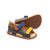 Pair of Tip Toey Joey Explore Sandals in Slate Blue / Caja / Blue Tang, baby first walker shoes
