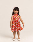 Flare Cheongsam - Red Lucky Coins