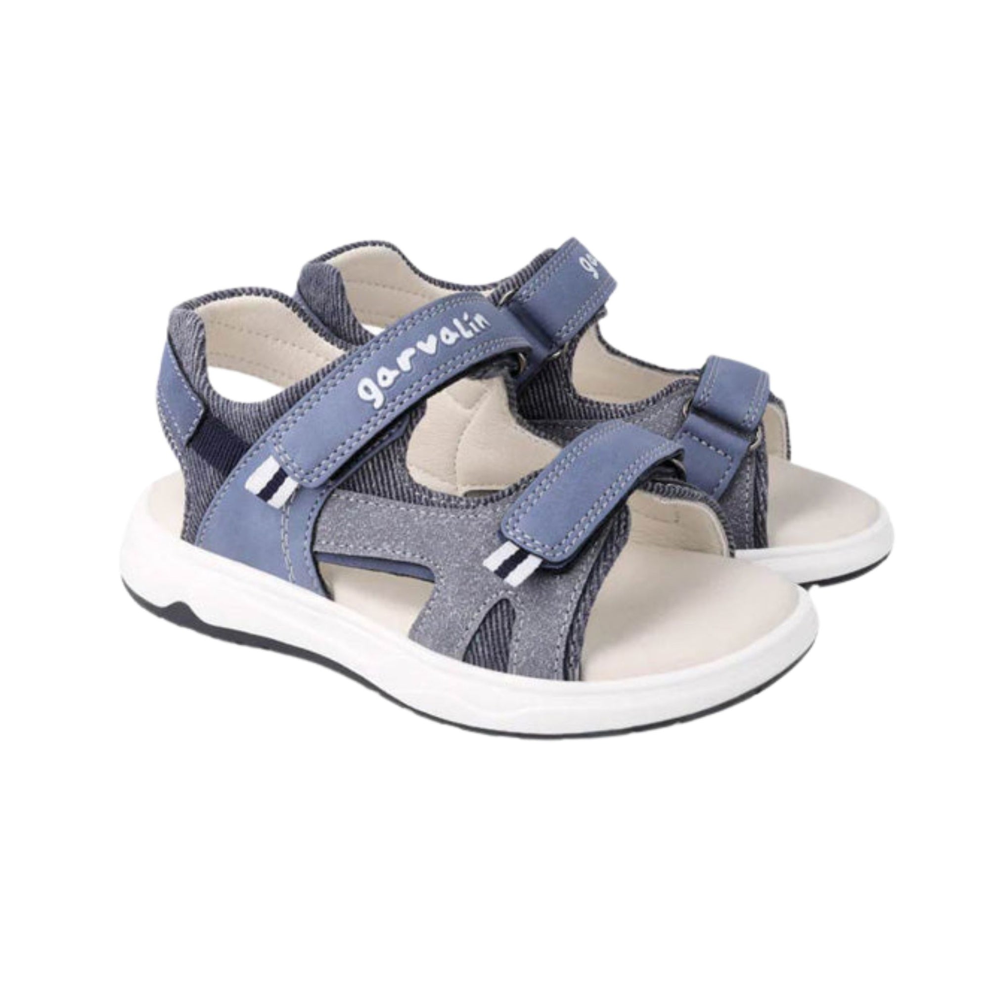 Garvalin Abierta Pique Sandals - Jeans