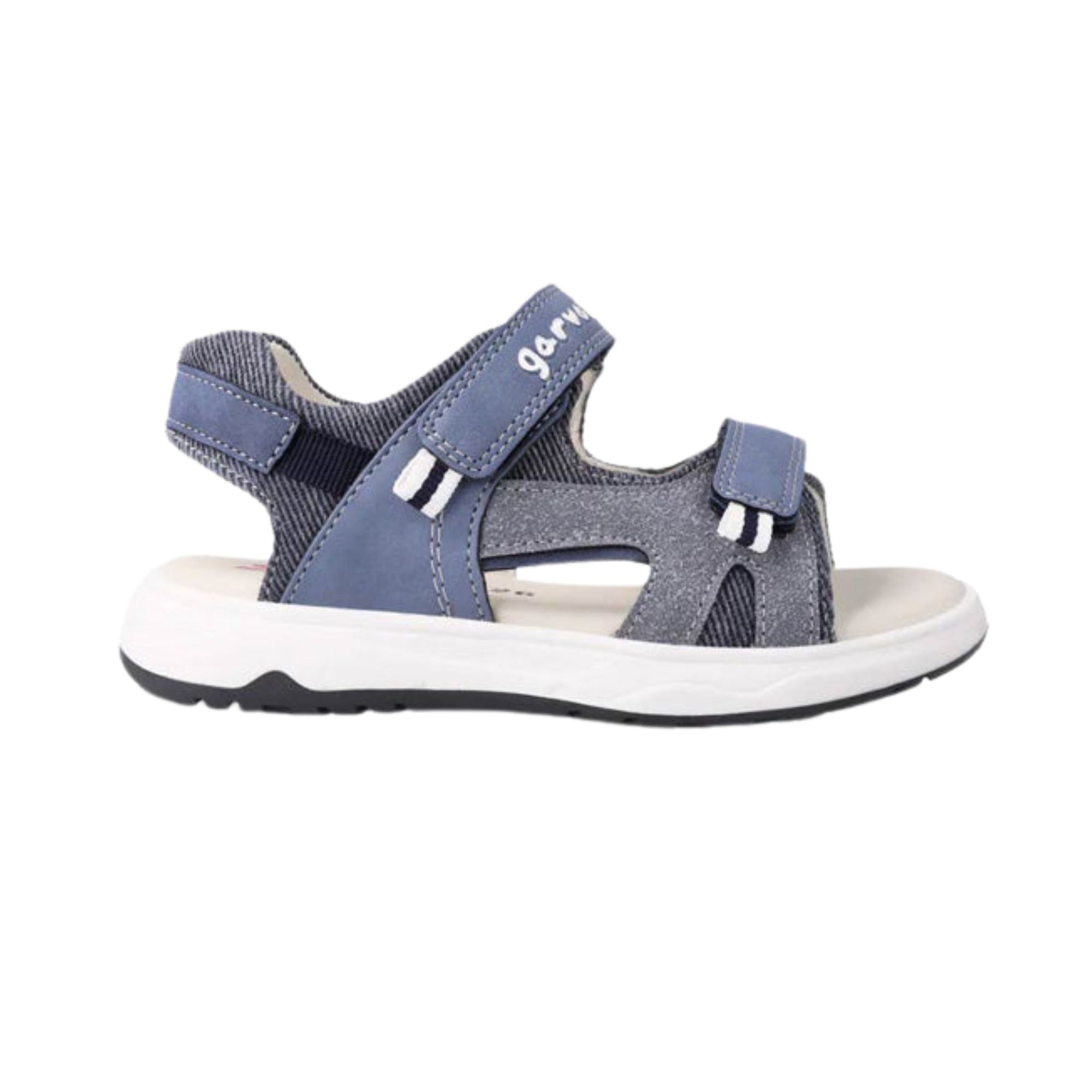 Garvalin Abierta Pique Sandals - Jeans