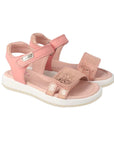 Garvalin Metallic Salmon Stripes Sandals