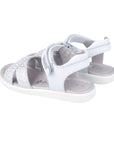 Garvalin Metallic Silver Dots Sandals